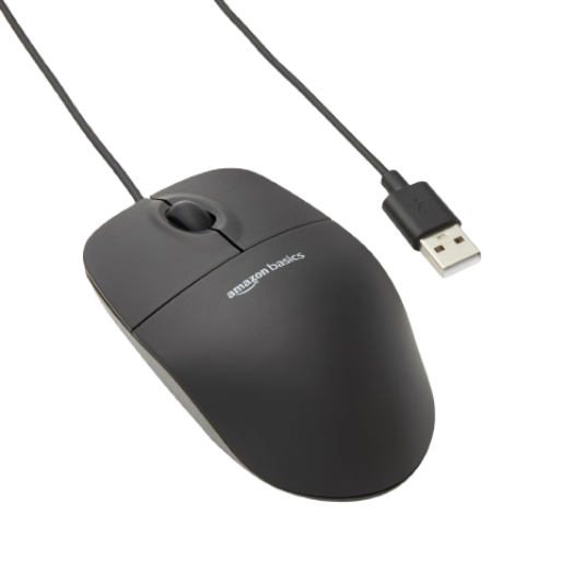 Basics 3-Button USB Mouse